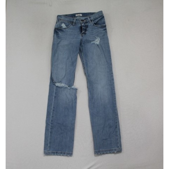 Wrangler Denim - Wrangler Women Blue Jeans Boyfriedn Fit Casual Size 24X26